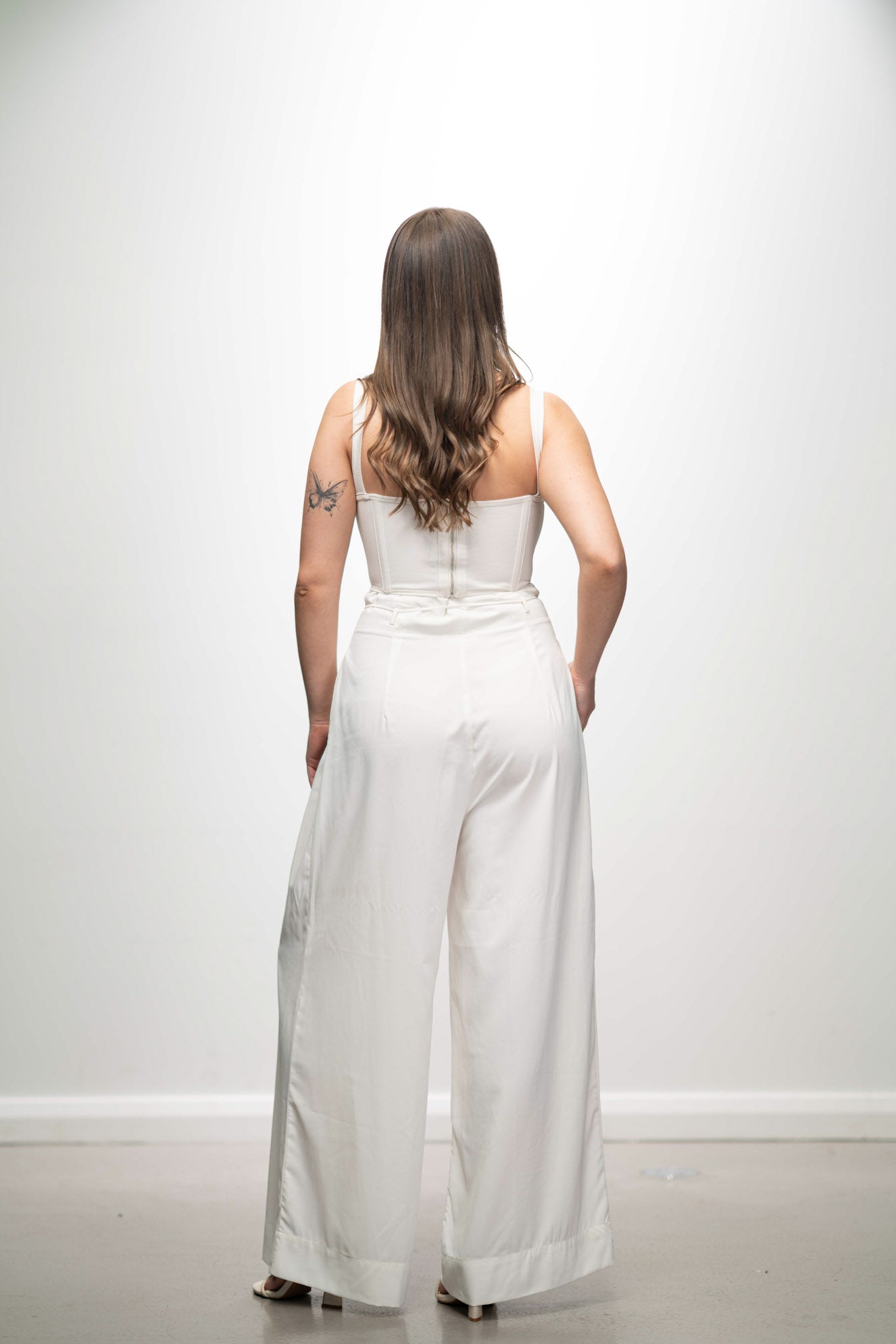 SHEER JERSEY CORSET AND PANTS