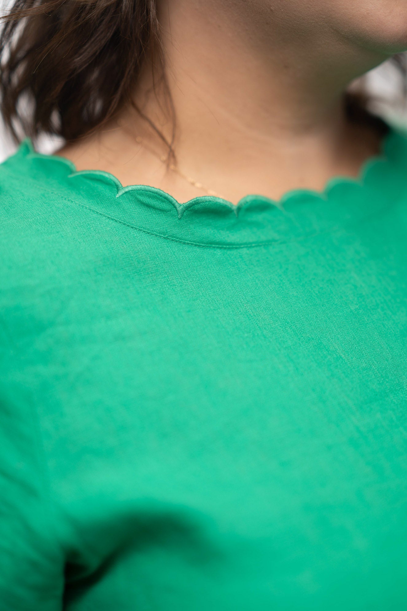 Lisa Scalloped Dress
