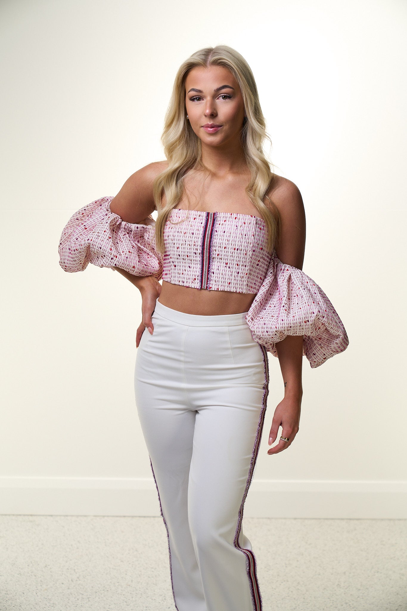 NOVELTY PANTS & EBONY TOP