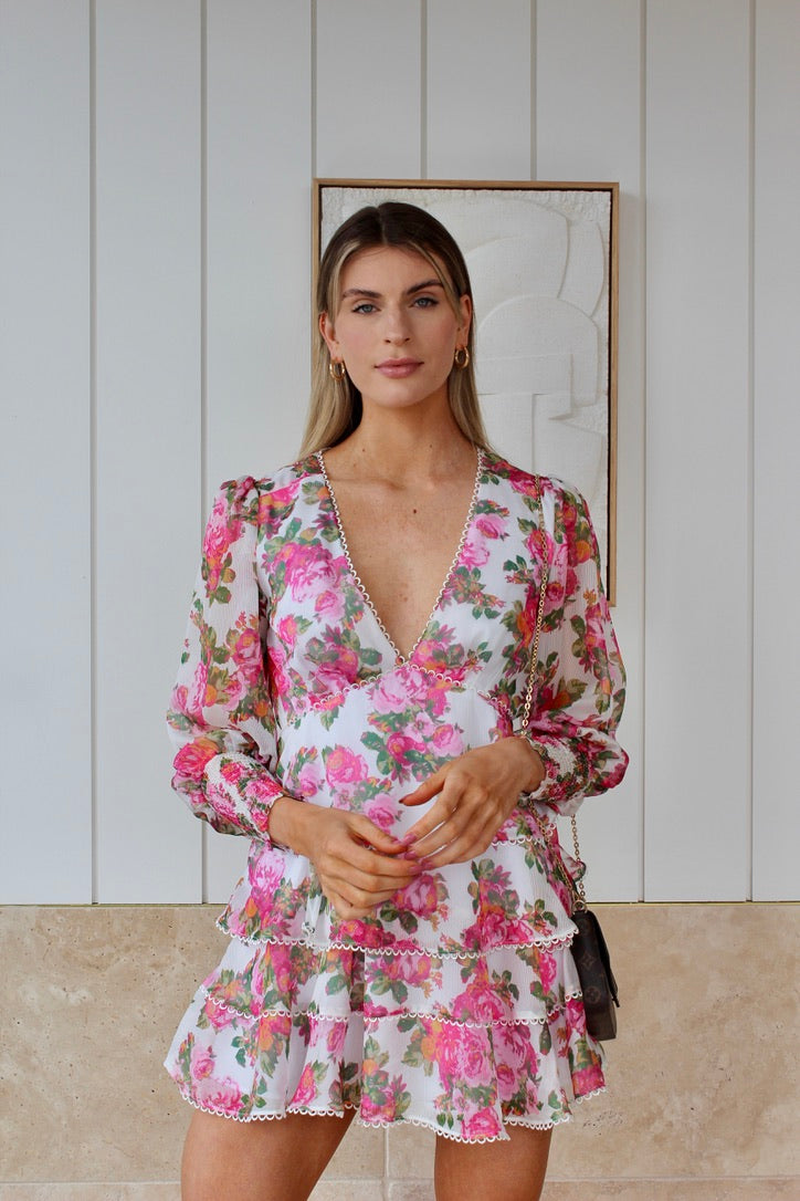 OBLIVION LONG SLEEVE MINI DRESS