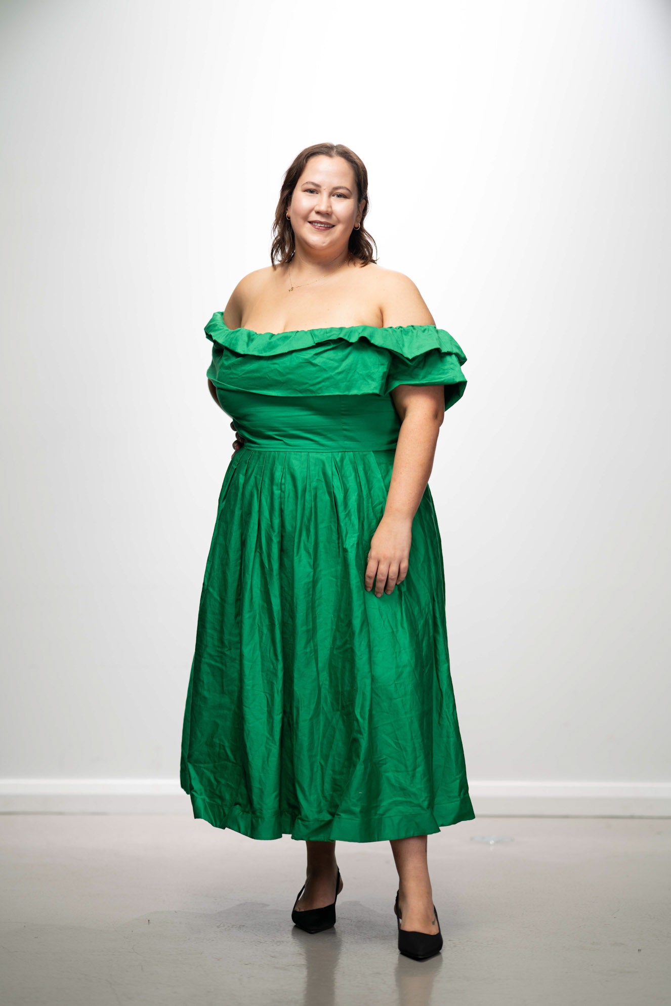 Emerald Midi Dress