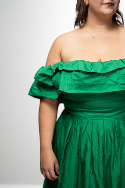 Emerald Midi Dress
