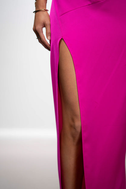 SLICED OUT ASYMMETRIC DRESS