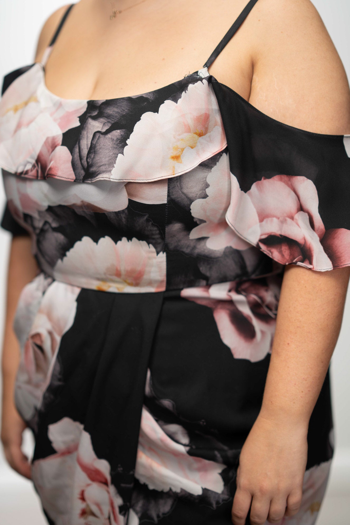 Floral Off-Shoulder Midi