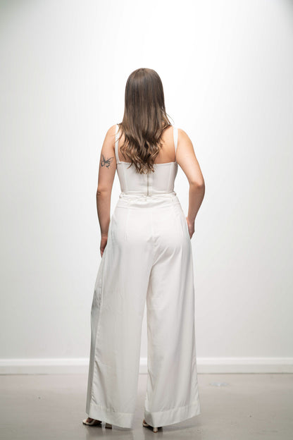SHEER JERSEY CORSET AND PANTS