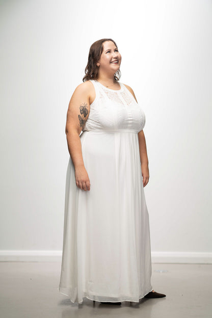 Snowy Lace Maxi