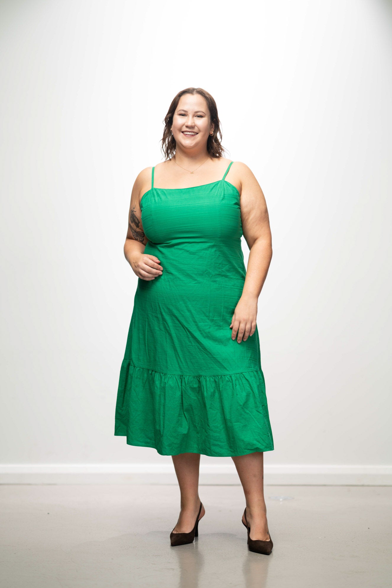 Emerald Midi Dress