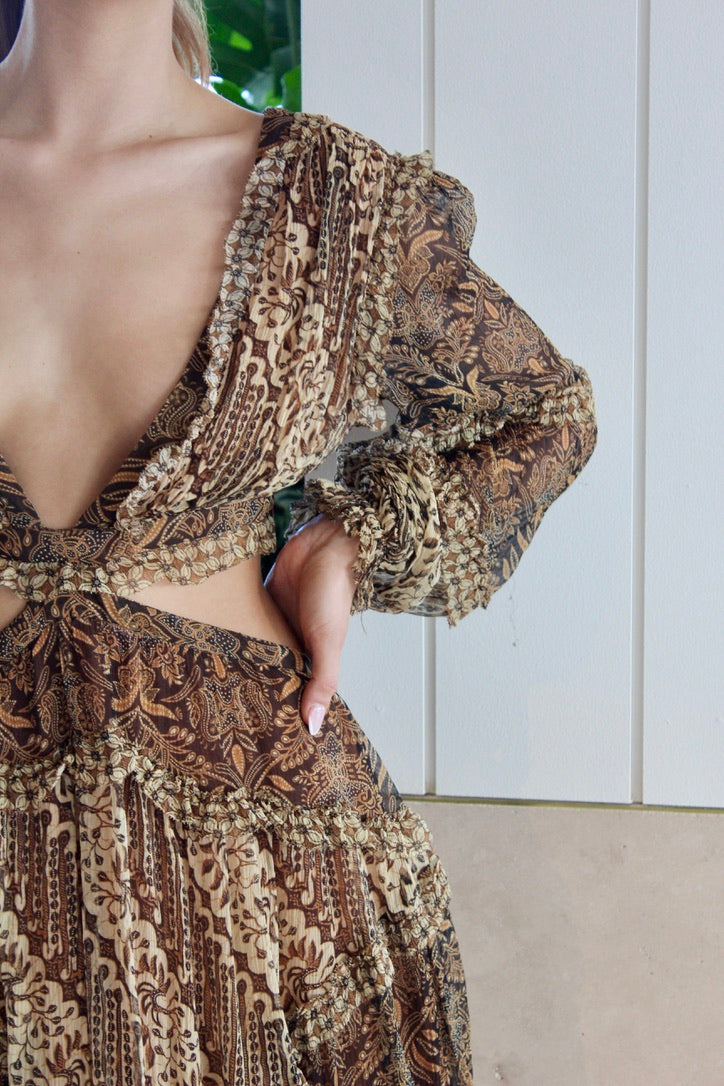 TALI BATIK CUT OUT DRESS