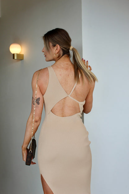 HARPER KNIT ASYMMETRIC DRESS