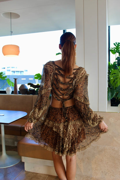 TALI BATIK CUT OUT DRESS