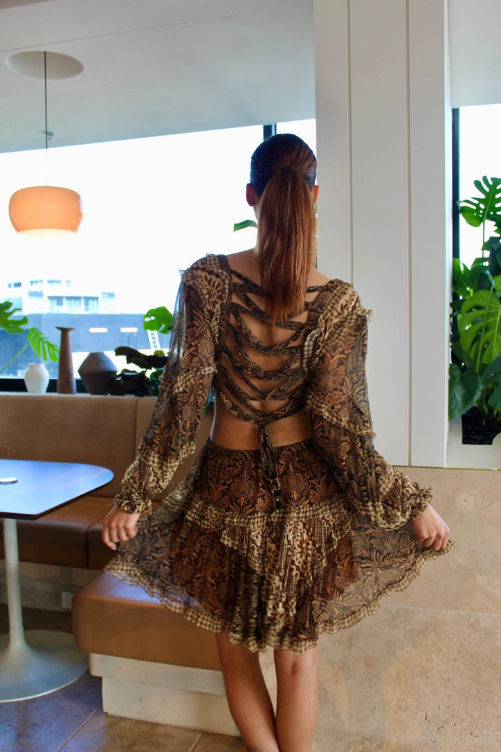TALI BATIK CUT OUT DRESS
