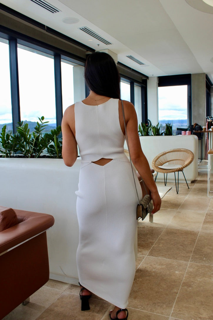 VERSAILLES KNIT MIDI DRESS