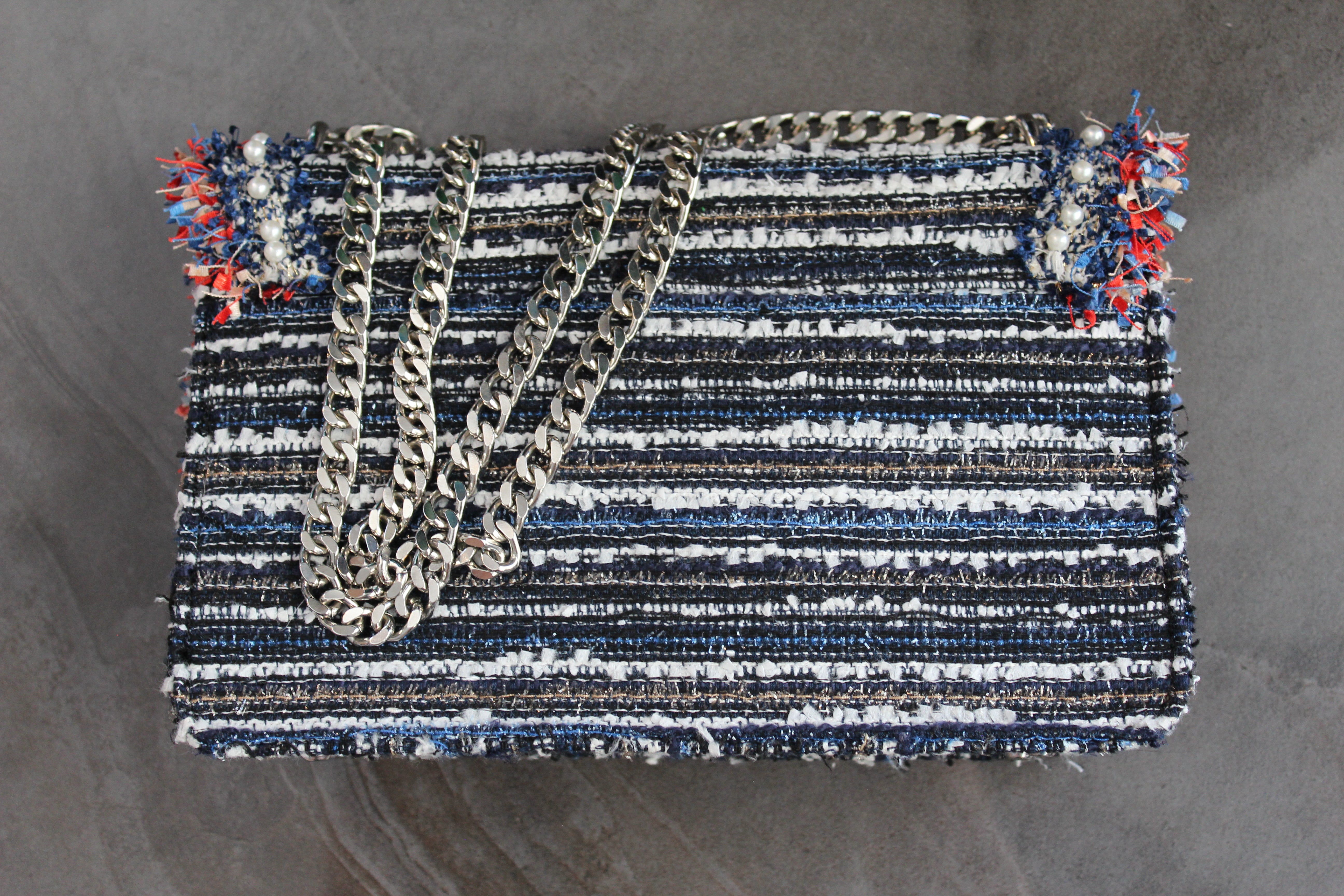 WOVEN TWEED BAG